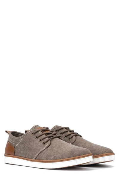 Reserve Footwear Atomix Twill Derby Sneaker In Taupe