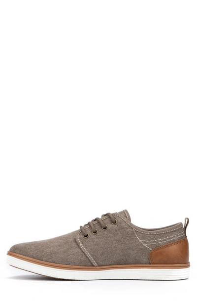 Reserve Footwear Atomix Twill Derby Sneaker In Taupe