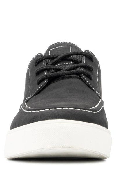 Reserve Footwear Kono Moc Toe Sneaker In Black