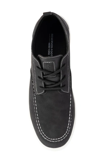 Reserve Footwear Kono Moc Toe Sneaker In Black