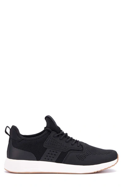 Reserve Footwear Perforated Sneaker In Black