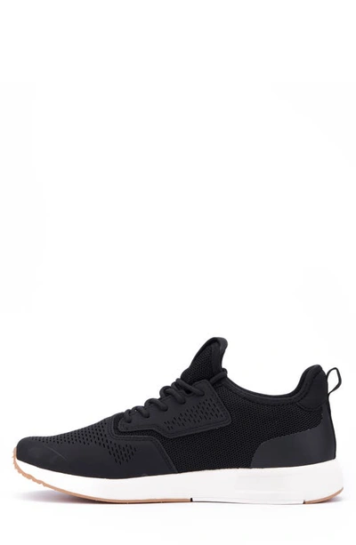 Reserve Footwear Perforated Sneaker In Black