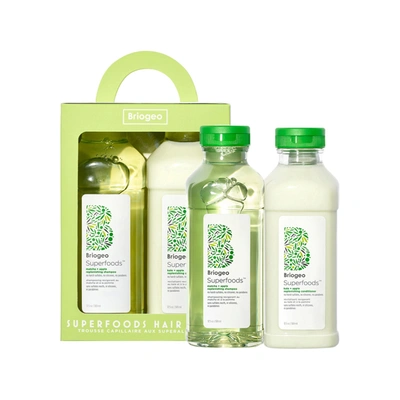 Shop Briogeo Superfoods Kale, Apple, Matcha And Apple Replenishing Shampoo And Conditioner Duo In Default Title