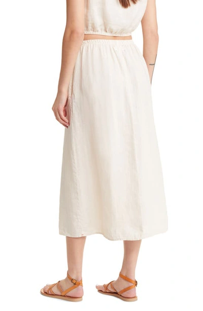 Shop Xirena Lorette A-line Linen Skirt In Wheat