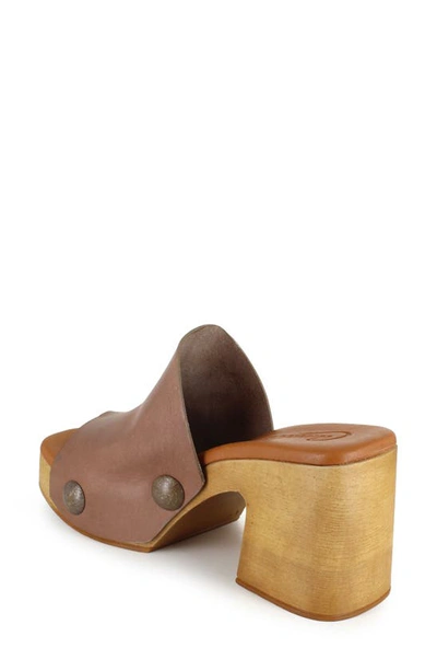 Shop Candies Fatima Platform Slide Sandal In Brown