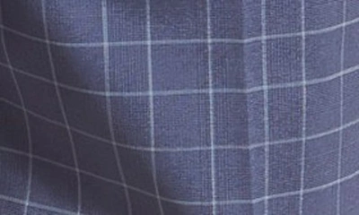 S.w.c Lone Cypress Pebble Beach Plaid Moisture Wicking Golf Shorts In Peacoat