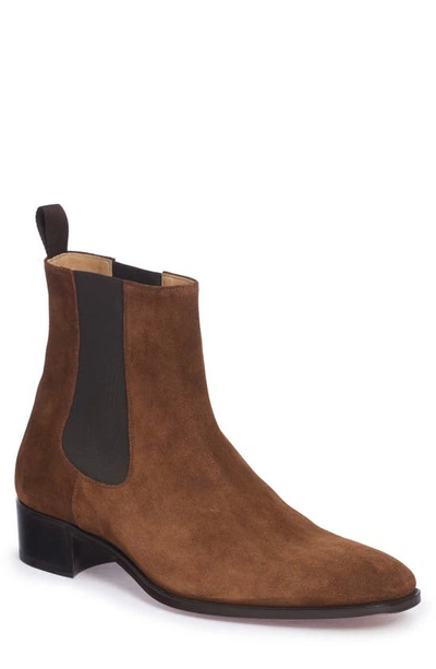 Shop Tom Ford Alec Chelsea Boot In Burnt