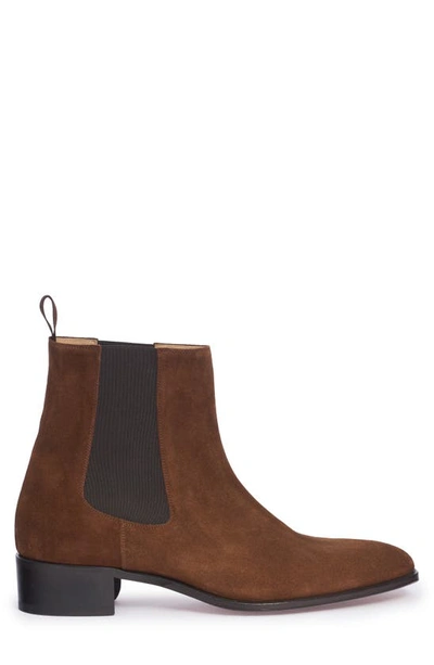 Shop Tom Ford Alec Chelsea Boot In Burnt