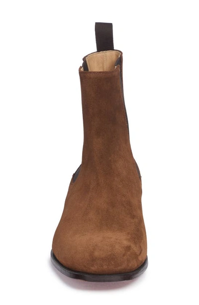 Shop Tom Ford Alec Chelsea Boot In Burnt