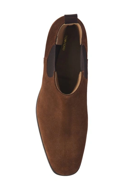 Tom Ford Alec Chelsea Boot In Burnt