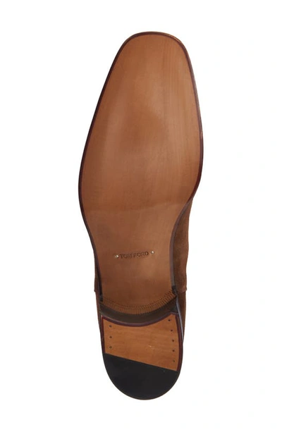 Shop Tom Ford Alec Chelsea Boot In Burnt