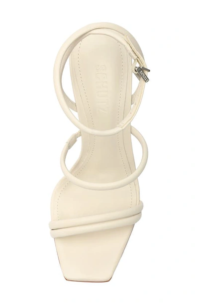 Shop Schutz Nylla Ankle Strap Sandal In Pearl