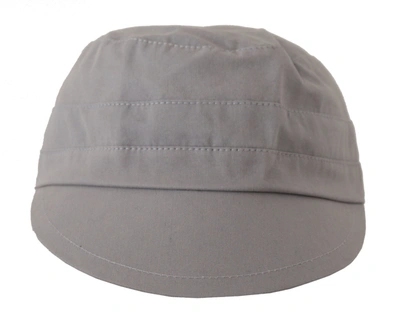 Shop Dolce & Gabbana Gray Newsboy Cap Men Capello Cotton Men's Hat