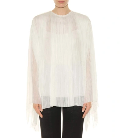 Shop The Row Pel Pleated Silk Top In White