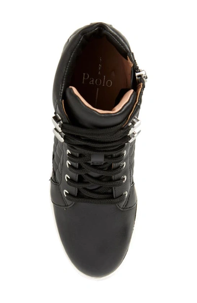 Linea Paolo Linea Paola Fiji Wedge Sneaker In Black