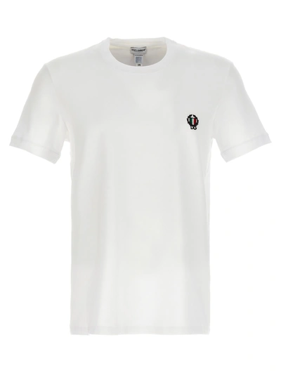 Shop Dolce & Gabbana Logo Embroidered T-shirt Underwear, Body White