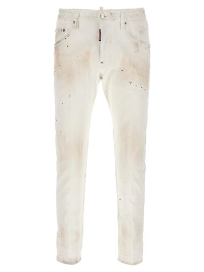 Shop Dsquared2 Skater Jeans In White