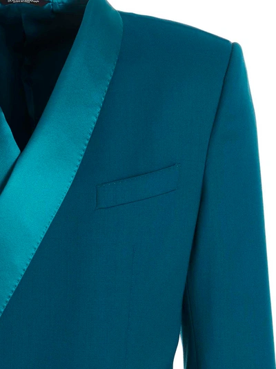 Shop Dolce & Gabbana Tailored Blazer Jackets Blue