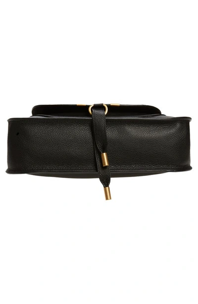 Shop Chloé Small Marcie Leather Satchel In Black