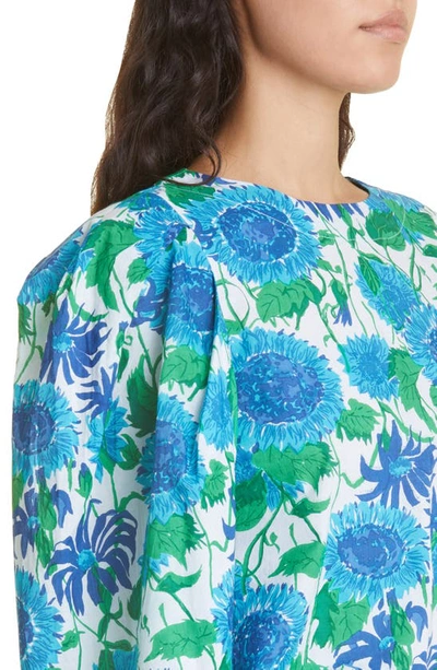 Shop Mille Lila Long Sleeve Top In Cornflower