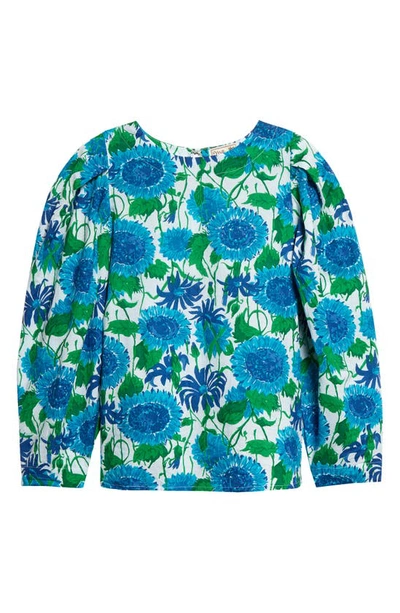 Shop Mille Lila Long Sleeve Top In Cornflower