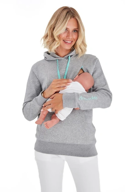 Shop Accouchée Maternity/nursing Hoodie In Gray