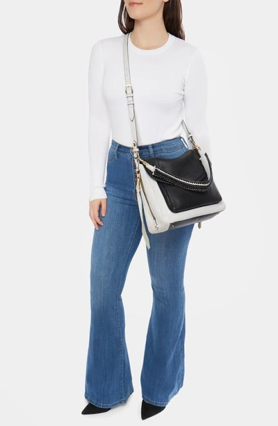 Shop Aimee Kestenberg All For Love Convertible Leather Shoulder Bag In Black Cloud