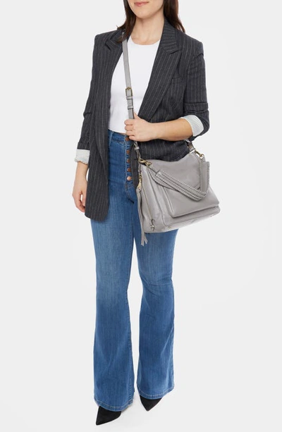 Shop Aimee Kestenberg All For Love Convertible Leather Shoulder Bag In Cool Grey