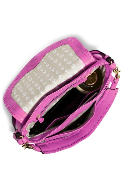 Shop Aimee Kestenberg All For Love Convertible Leather Shoulder Bag In Fuchsia