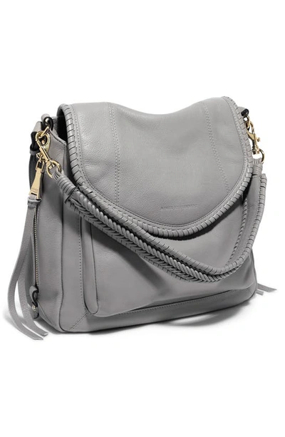 Shop Aimee Kestenberg All For Love Convertible Leather Shoulder Bag In Cool Grey