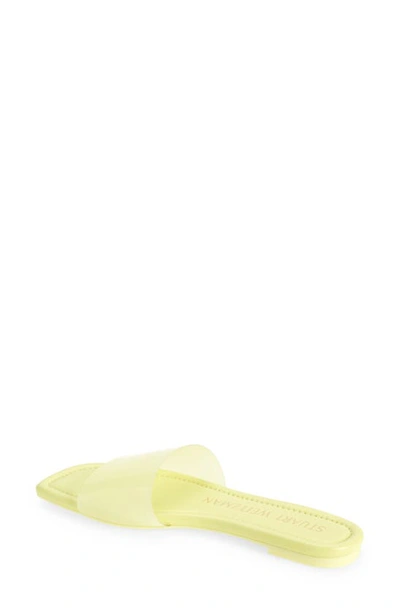 Shop Stuart Weitzman Summer Slide Sandal In Electric Lime