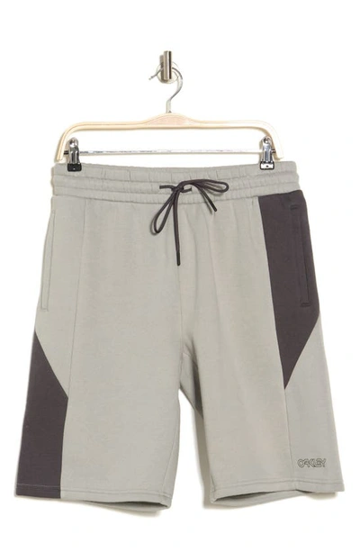 Shop Oakley Throwback Shorts In Stone Gray