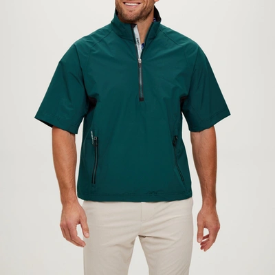 Shop Zero Restriction Power Torque 1/4 Zip Short Sleeve In Hunter