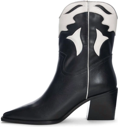 Shop 42 Gold Bartlett Two-tone Western Boot In Black