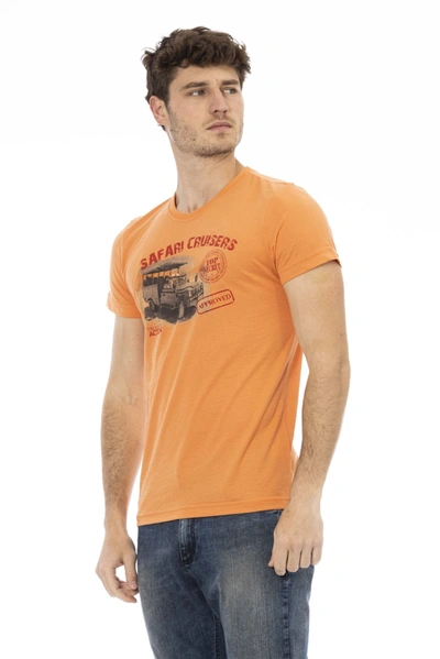Shop Trussardi Action Orange Cotton Men's T-shirt