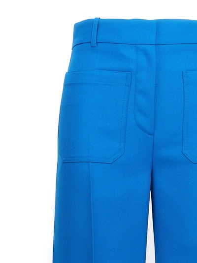 Shop Victoria Beckham Alina Pants Light Blue
