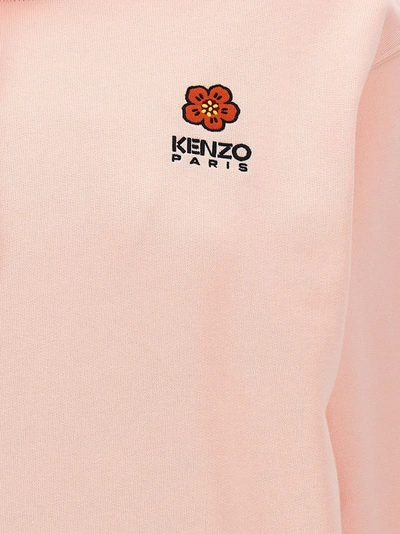 Shop Kenzo Boke Crest Flower Hoodie Sweatshirt Pink