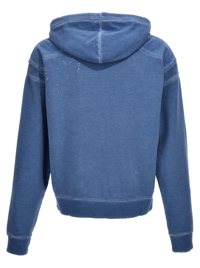 Shop Dsquared2 Cipro Fit Hoodie Sweatshirt Blue