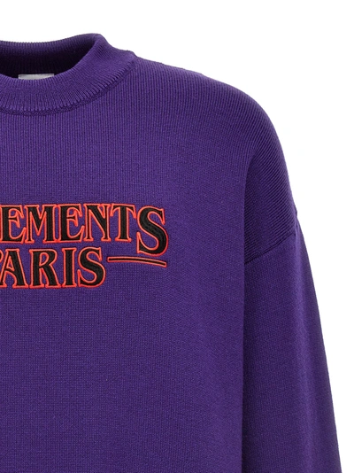Shop Vetements Paris Sweater Sweatshirt Purple