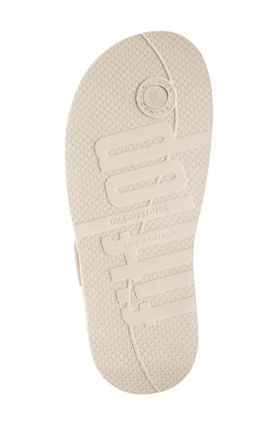 Shop Fitflop Iqushion Buckle Flip Flop In Stone Beige