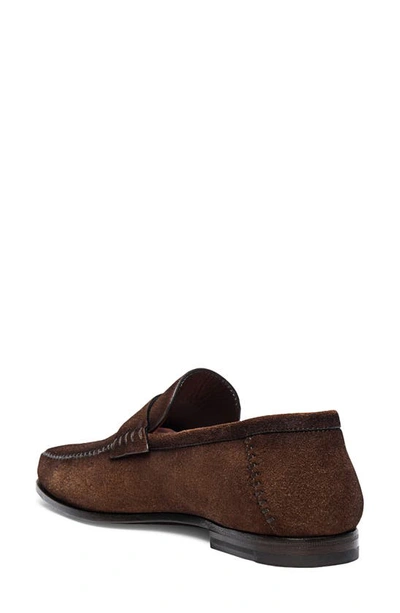 Santoni Paine Loafer In Brown-m62