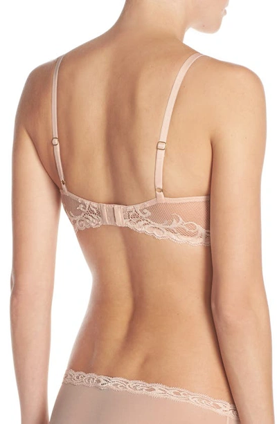 Shop Natori Feathers Underwire Contour Bra In Cameo Rose