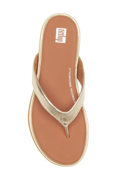 Shop Fitflop Gracie Flip Flop In Platino