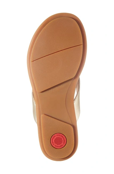 Shop Fitflop Gracie Flip Flop In Platino