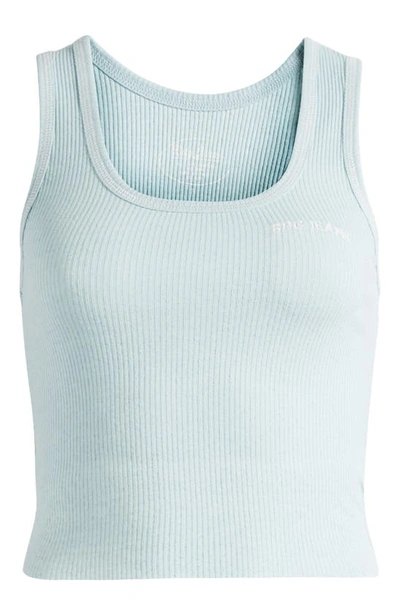Shop Bdg Urban Outfitters Contrast Stitch Scoop Neck Crop Tank Top In Sterling Blue