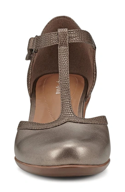 Shop Easy Spirit Cara T-strap Pump In Brown