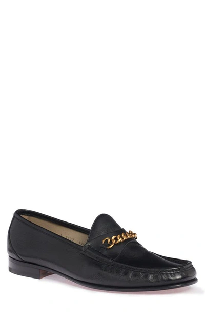 Shop Tom Ford York Chain Loafer In Black