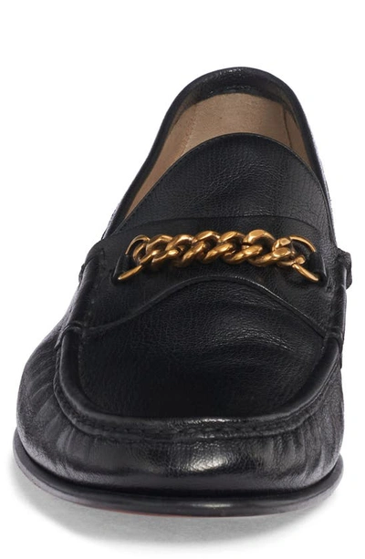 Shop Tom Ford York Chain Loafer In Black