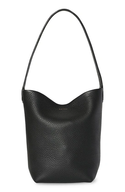 Shop The Row Small Park North/south Leather Tote In Black Pld