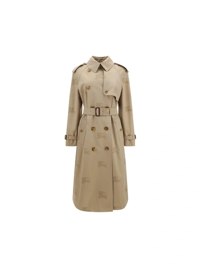 Shop Burberry Brookwood Trench Coat In Soft Fawn Ip Pttn